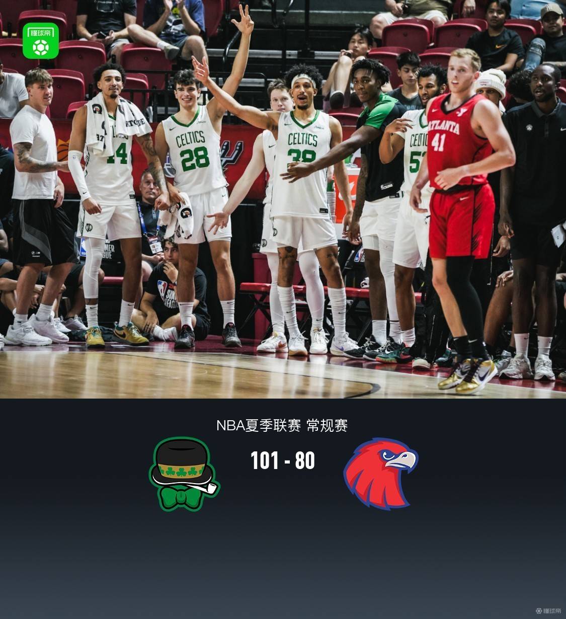 NBA夏季联赛迎来一场精彩对决，波士顿凯尔特人迎战亚特兰大老鹰