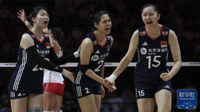 世界女排联赛(中国北京站):中国队胜法国队