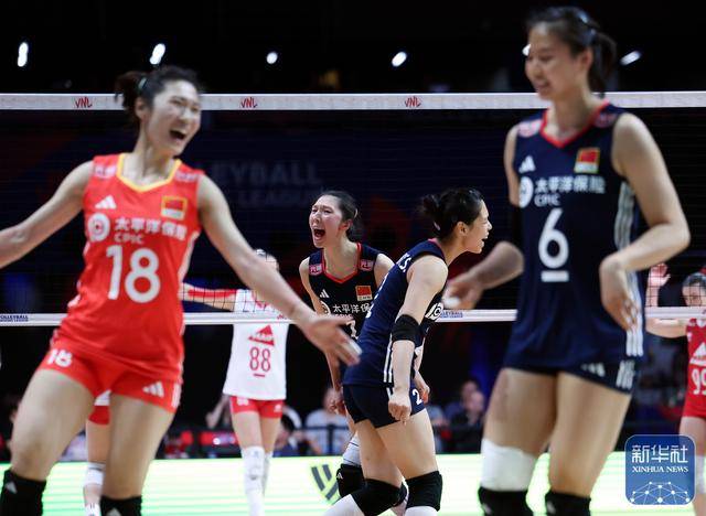 世界女排联赛(中国北京站):中国队胜法国队
