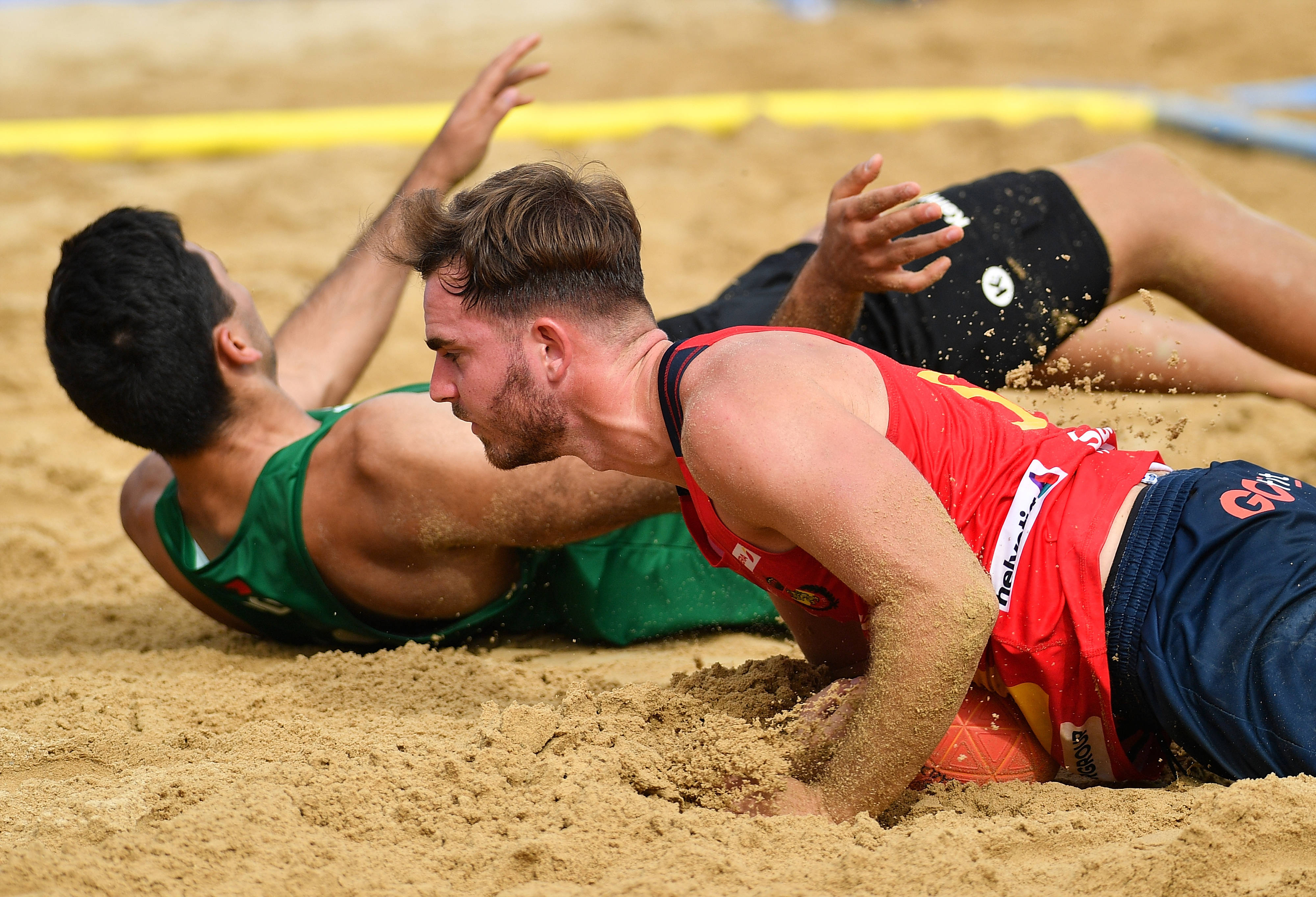 (成都世运会)沙滩手球——男子半决赛:葡萄牙队胜西班牙队