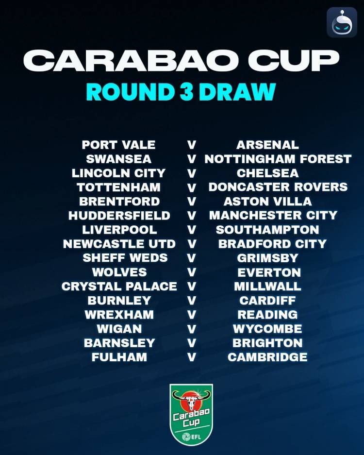 开云体育-英格兰联赛杯第三轮抽签结果揭晓，利物浦将对阵南安普顿